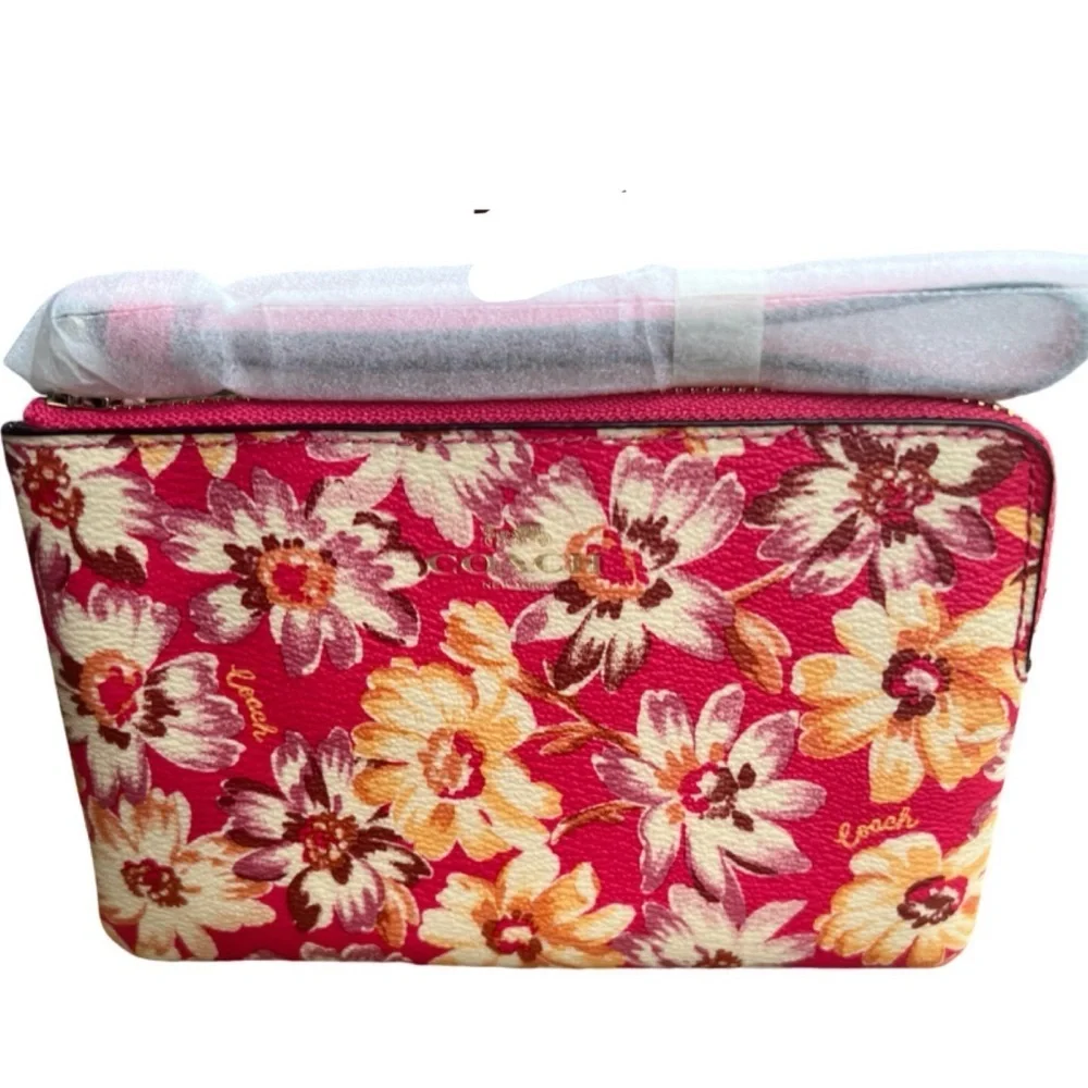 Coach Floral Print wristlet